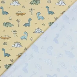 Fabric Jersey Cotton Dinosaurs | Wolf Fabrics