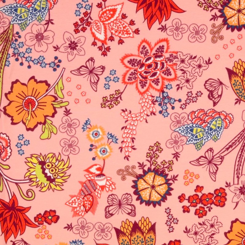 Fabric Jersey Magic Flowers | Wolf Fabric