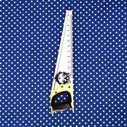 Fabric Jersey White Dots 3mm Royal Blue Background | Wolf Fabric