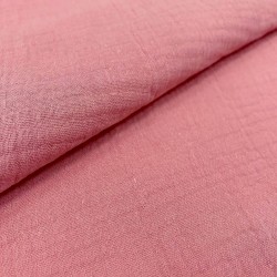 Fabric Double Gauze Cotton Antique Pink | Wolf Fabrics