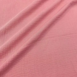 Fabric Double Gauze Cotton Antique Pink | Wolf Fabrics