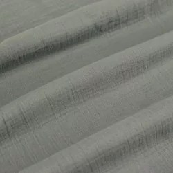 Fabric Double Gauze Cotton Grey | Wolf Fabrics