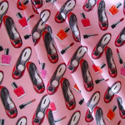 Coated Fabric Makeup and Ballet Flats | Wolf Fabrics