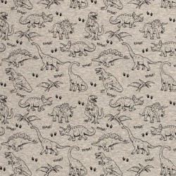 Sweat Fabric Alpine Fleece Dinosaur | Wolf Fabrics