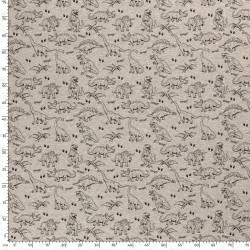 Sweat Fabric Alpine Fleece Dinosaur | Wolf Fabrics