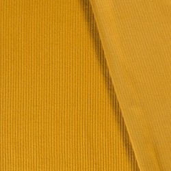 Ochre Corduroy Fabric wide ribs | Wolf Fabrics