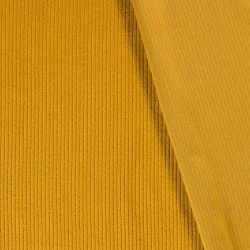 Ochre Corduroy Fabric wide ribs | Wolf Fabrics