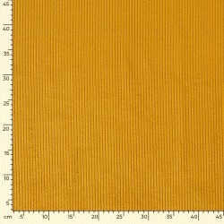 Ochre Corduroy Fabric wide ribs | Wolf Fabrics