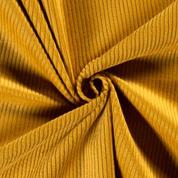 Ochre Corduroy Fabric wide ribs | Wolf Fabrics