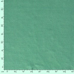 Water Green Corduroy Fabric wide ribs 4.5 mm | Wolf Fabrics