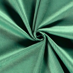 Water Green Corduroy Fabric wide ribs 4.5 mm | Wolf Fabrics