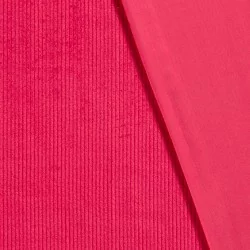 Fuchsia Corduroy Fabric with wide ribs 4.5 mm | Wolf Fabrics