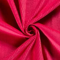 Fuchsia Corduroy Fabric with wide ribs 4.5 mm | Wolf Fabrics