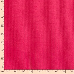 Fuchsia Corduroy Fabric with wide ribs 4.5 mm | Wolf Fabrics