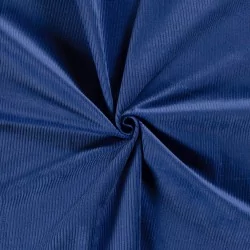 Royal Blue Corduroy Fabric with wide ribs 4.5 mm | Wolf Fabrics