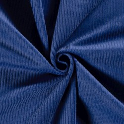 Royal Blue Corduroy Fabric with wide ribs 4.5 mm | Wolf Fabrics