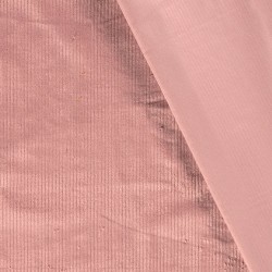 Ballerina Pink Stretch Corduroy Fabric wide ribs 4.5 mm | Wolf Fabrics