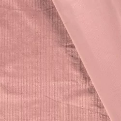 Ballerina Pink Stretch Corduroy Fabric wide ribs 4.5 mm | Wolf Fabrics