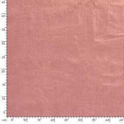 Ballerina Pink Stretch Corduroy Fabric wide ribs 4.5 mm | Wolf Fabrics