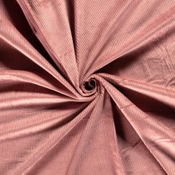 Ballerina Pink Stretch Corduroy Fabric wide ribs 4.5 mm | Wolf Fabrics