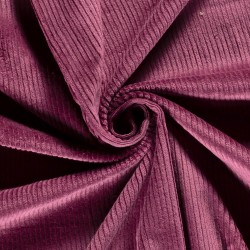 Mauve  Stretch Corduroy Fabric wide ribs 4.5 mm | Wolf Fabrics