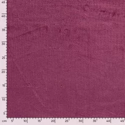 Mauve  Stretch Corduroy Fabric wide ribs 4.5 mm | Wolf Fabrics