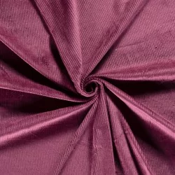 Mauve  Stretch Corduroy Fabric wide ribs 4.5 mm | Wolf Fabrics