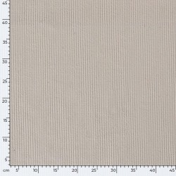 Light Grey Corduroy Fabric with wide ribs 4.5 mm | Wolf Fabrics