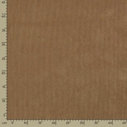 Light Brown Washed Corduroy Stretch Fabric with Fine Ribs | Wolf Fabrics