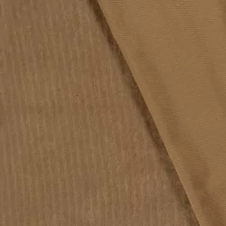 Light Brown Washed Corduroy Stretch Fabric with Fine Ribs | Wolf Fabrics