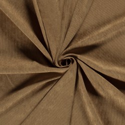 Light Brown Washed Corduroy Stretch Fabric with Fine Ribs | Wolf Fabrics