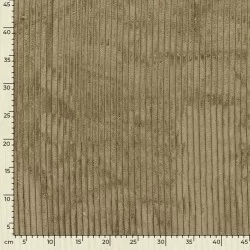 Dark Sand Corduroy Fabric with very wide ribs 11 mm | Wolf Fabrics