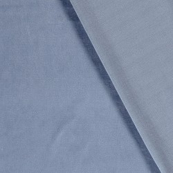 Light Cornflower Blue Cotton Velvet Jersey Fabric | Wolf Fabrics