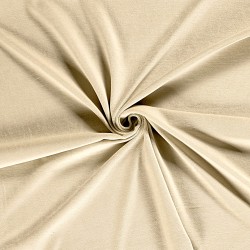 Light Beige Velvet Jersey Cotton Fabric | Wolf Fabrics