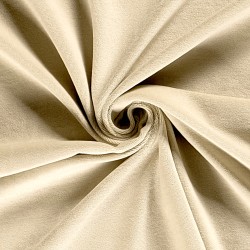 Light Beige Velvet Jersey Cotton Fabric | Wolf Fabrics