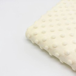 Minky Ecru fabric  |Wolf Fabrics