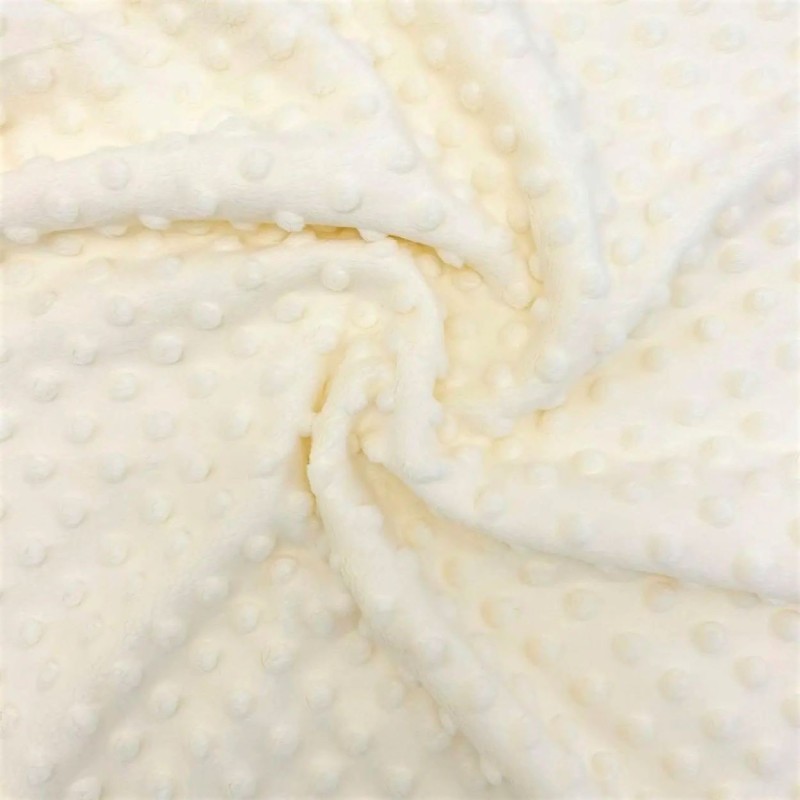 Minky Ecru fabric  |Wolf Fabrics
