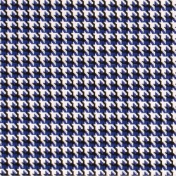 Jersey jacquard fabric houndstooth blue and black | Wolf Fabrics