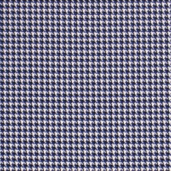 Jersey jacquard fabric houndstooth blue and black | Wolf Fabrics