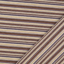 Jersey fabric with brown, beige, and gray stripes | Wolf Fabrics