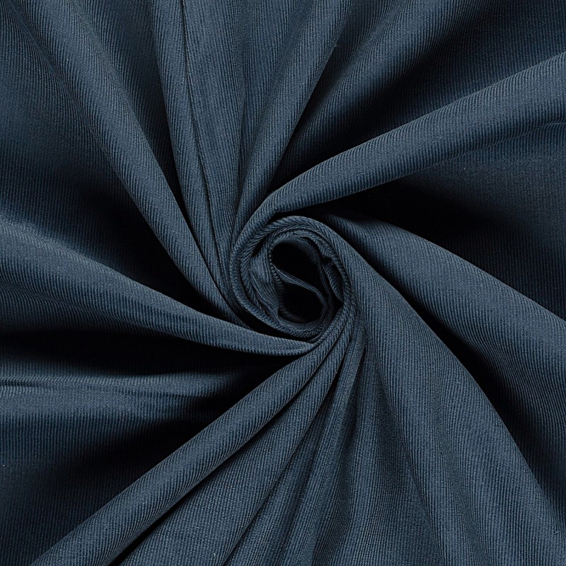 Lightweight Corduroy fabric in cotton jean blue color | Wolf Fabrics