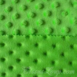 Minky fabric Parrot Green |Wolf Fabrics