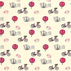 Fabric Paris on a bike and hot air balloon ride | Wolf Fabrics