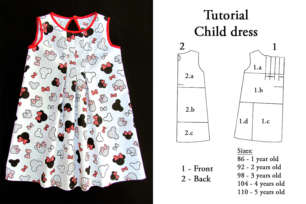 Minnie Mouse Disney dress making tutorial