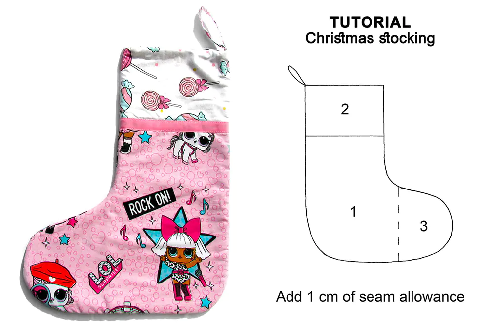 Sewing tutorial : Christmas sock