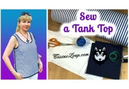 Sewing Tutorial: Striped Tank Top for Summer