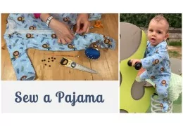 Sewing Tutorial Footed Baby Pajamas