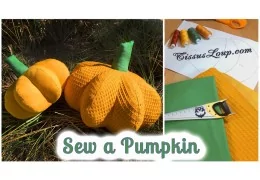 Tutorial to sew a plush Halloween pumpkin